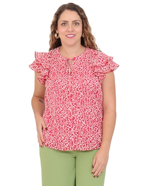 Blusa Duplan Petite manga corta para mujer