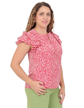 Blusa Duplan Petite manga corta para mujer