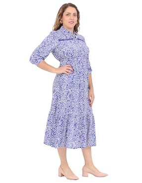 Vestido midi casual Duplan Petite Mykonos para mujer