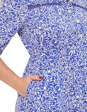 Vestido midi casual Duplan Petite Mykonos para mujer
