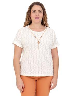 Blusa Duplan Petite manga corta para mujer