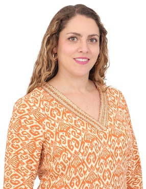 Blusa Duplan Petite manga 3/4 para mujer