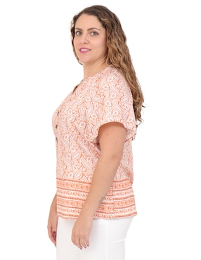 Blusa Duplan Petite manga corta para mujer