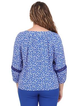 Blusa Duplan Petite Mykonos manga 3/4 para mujer
