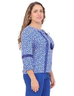 Blusa Duplan Petite Mykonos manga 3/4 para mujer