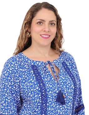 Blusa Duplan Petite Mykonos manga 3/4 para mujer