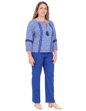 Blusa Duplan Petite Mykonos manga 3/4 para mujer
