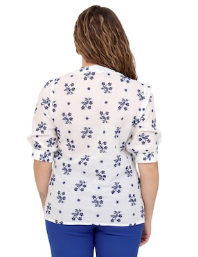 Blusa Duplan Petite Mykonos manga corta para mujer