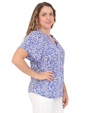 Blusa Duplan Petite Mykonos manga corta para mujer
