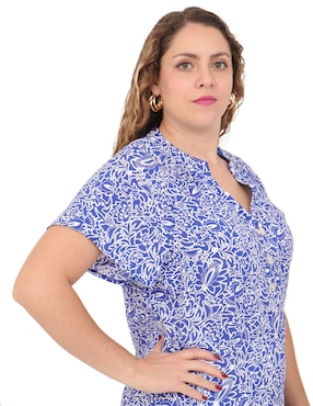 Blusa Duplan Petite Mykonos manga corta para mujer