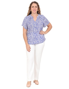 Blusa Duplan Petite Mykonos manga corta para mujer