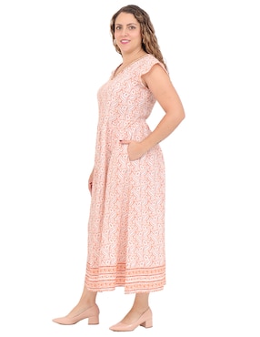 Vestido midi casual Duplan Petite para mujer