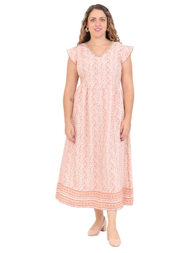 Vestido midi casual Duplan Petite para mujer