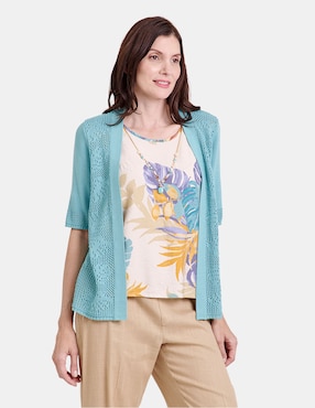Blusa Vitos manga 3/4 para mujer
