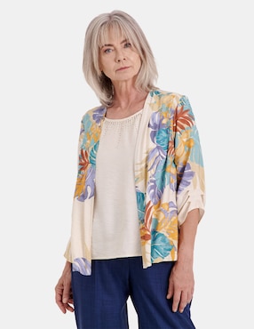 Blusa Vitos manga 3/4 para mujer