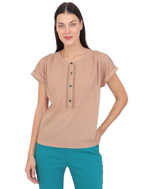 Blusa Duplan manga corta para mujer