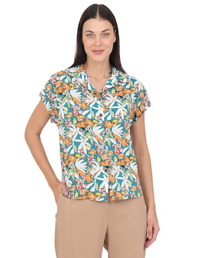 Blusa Duplan manga corta para mujer