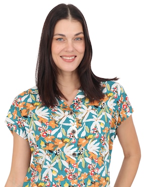 Blusa Duplan manga corta para mujer