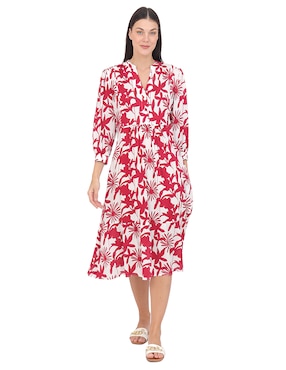 Vestido midi casual Duplan para mujer