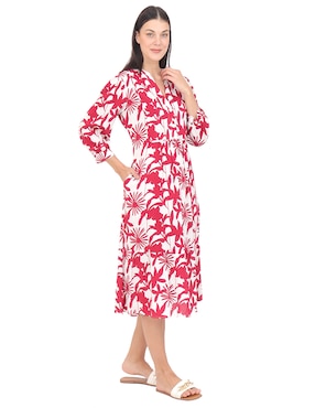 Vestido midi casual Duplan para mujer