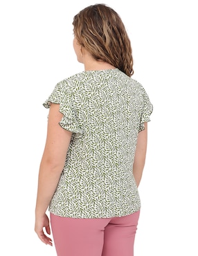 Blusa Duplan Petite manga corta para mujer