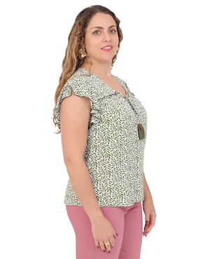 Blusa Duplan Petite manga corta para mujer