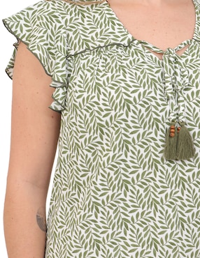Blusa Duplan Petite manga corta para mujer