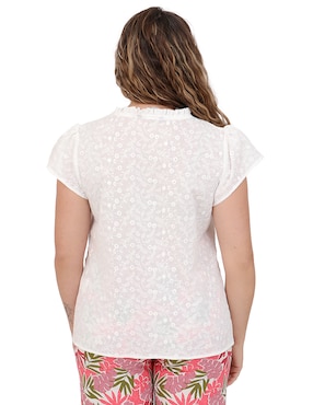 Blusa Duplan Petite manga corta para mujer