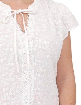 Blusa Duplan Petite manga corta para mujer
