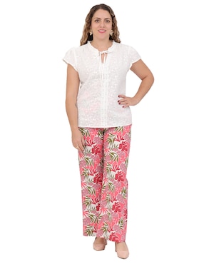 Blusa Duplan Petite manga corta para mujer