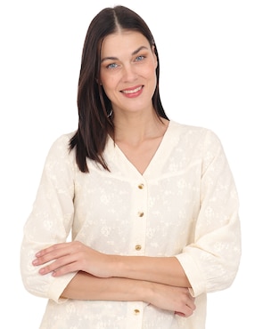 Blusa Duplan Grupo Sabadell manga 3/4 para mujer