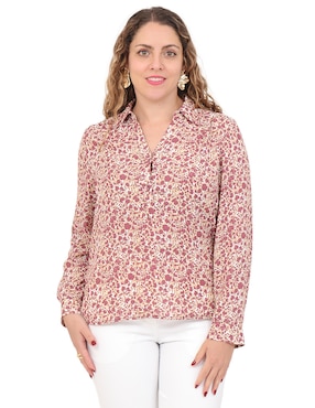 Blusa Duplan Petite manga larga para mujer