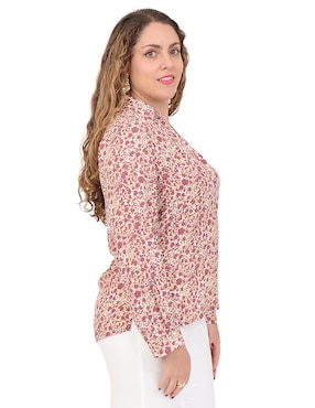 Blusa Duplan Petite manga larga para mujer
