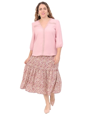 Blusa Duplan Petite manga 3/4 para mujer