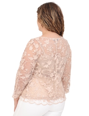 Blusa Duplan Petite manga 3/4 para mujer