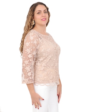 Blusa Duplan Petite manga 3/4 para mujer