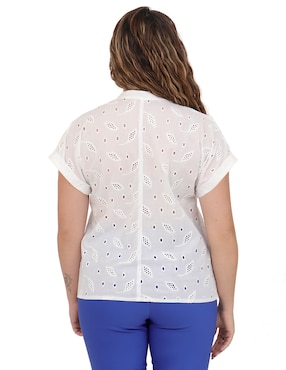 Blusa Duplan Petite manga corta para mujer