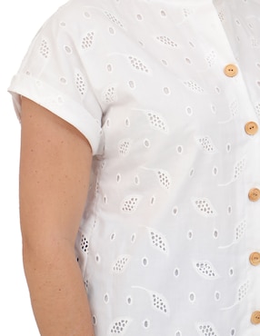 Blusa Duplan Petite manga corta para mujer