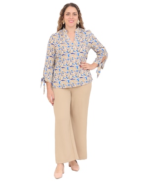 Blusa Duplan Petite manga 3/4 para mujer