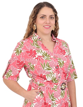 Vestido a la rodilla Duplan Petite para mujer