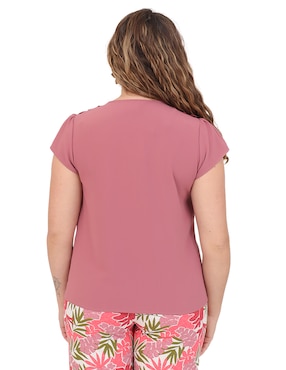 Blusa Duplan Petite manga corta para mujer