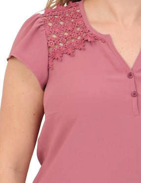 Blusa Duplan Petite manga corta para mujer