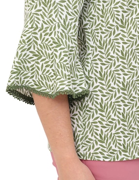 Blusa Duplan Petite manga 3/4 para mujer