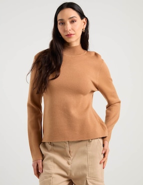 Suéter Duplan Petite cuello alto para mujer