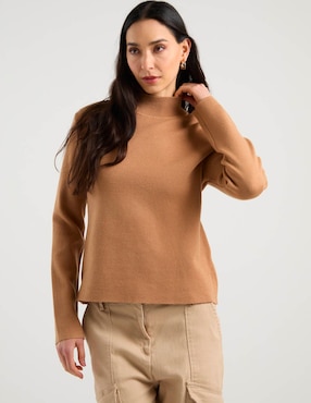 Suéter Duplan Petite cuello alto para mujer
