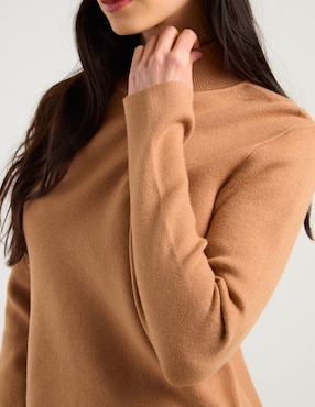 Suéter Duplan Petite cuello alto para mujer