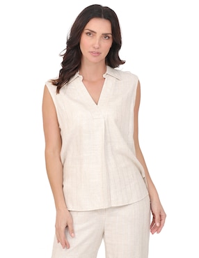 Blusa Duplan sin manga para mujer