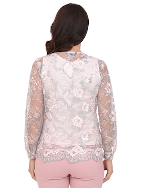 Blusa Duplan cuello redondo para mujer