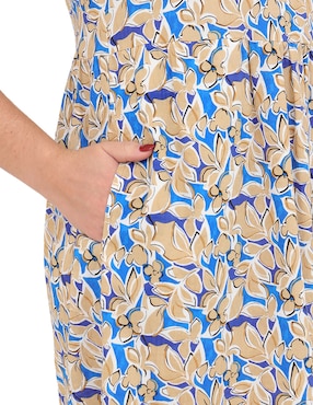 Vestido midi casual Duplan Petite para mujer