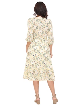 Vestido midi casual Duplan para mujer